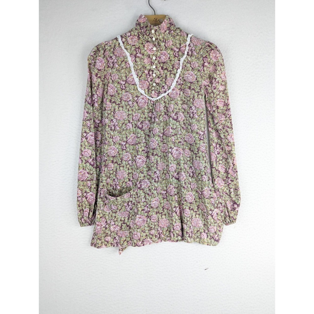 Plain‎ Jane San Francisco Hippie Boho Top Mini Dress Cottage Floral Size 5